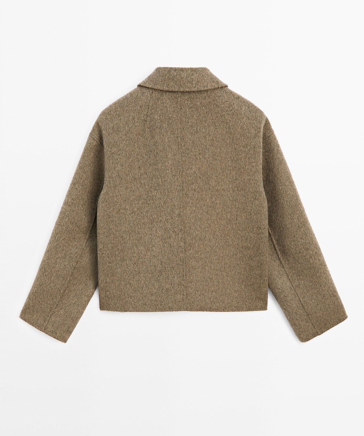 마시모두띠(MASSIMO DUTTI) 울 블렌드 쇼트 트렌치 코트