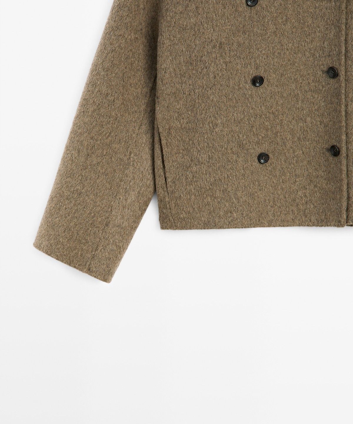 마시모두띠(MASSIMO DUTTI) 울 블렌드 쇼트 트렌치 코트
