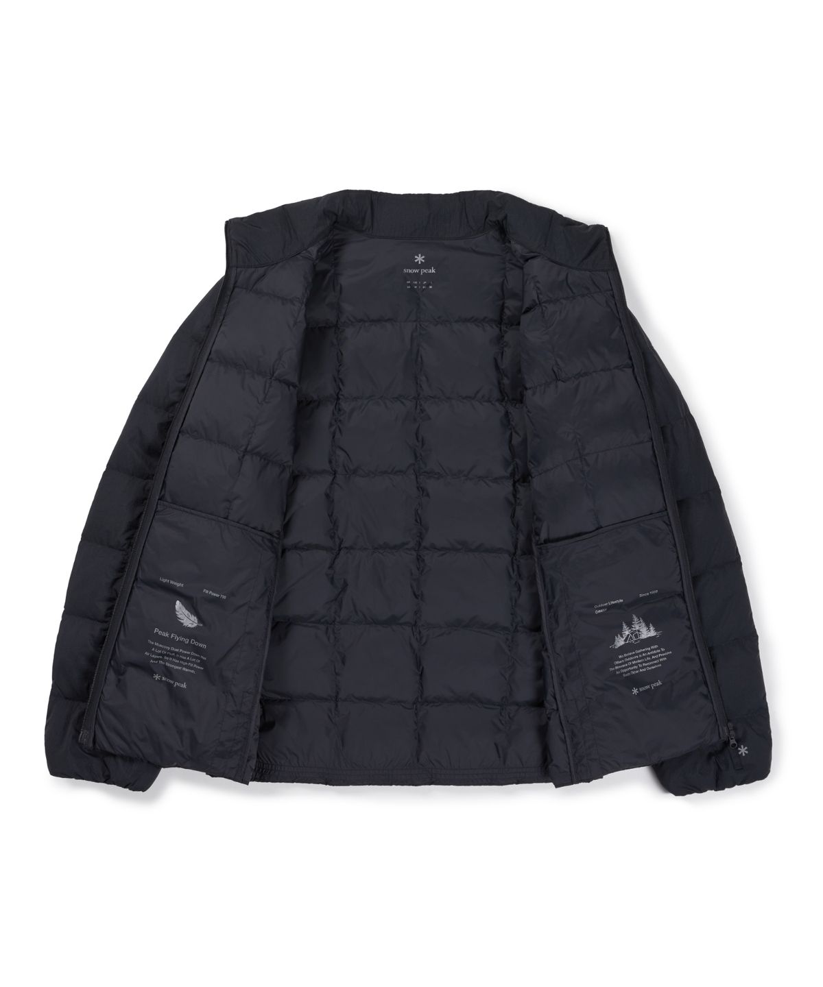 스노우피크 어패럴(SNOWPEAK APPAREL) 캠프블록 스탠드넥 경량 다운 자켓 (S26WUFDJ46) Dark Navy