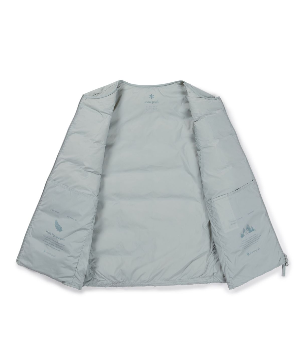 스노우피크 어패럴(SNOWPEAK APPAREL) 캠프블록 경량 다운 베스트 (S26WUFDV46) Mint