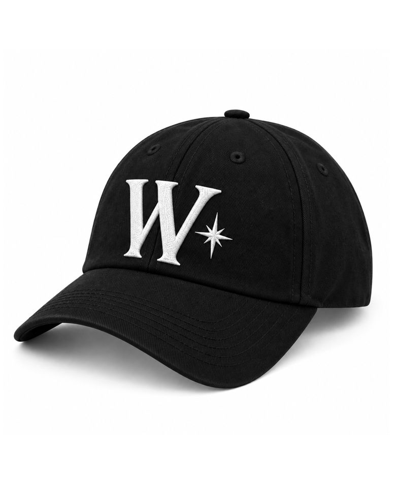 W symbol logo ball cap [black]