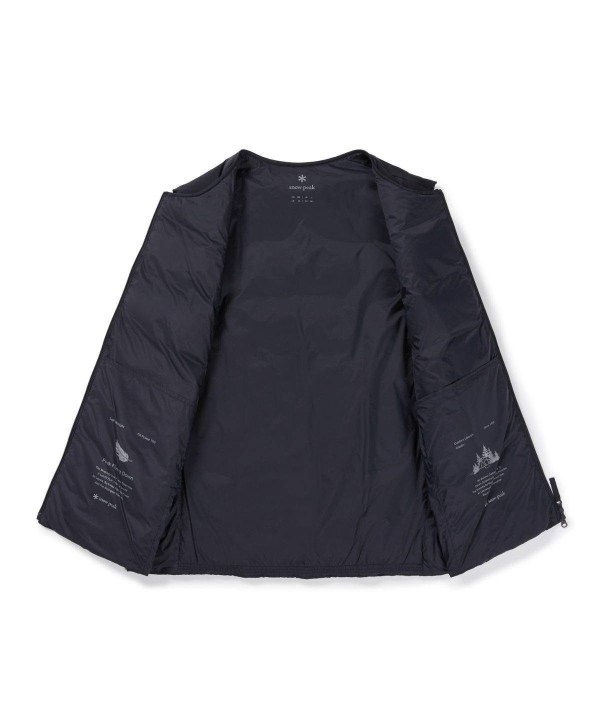 스노우피크 어패럴(SNOWPEAK APPAREL) 캠프블록 경량 다운 베스트 (S26WUFDV46) Dark Navy