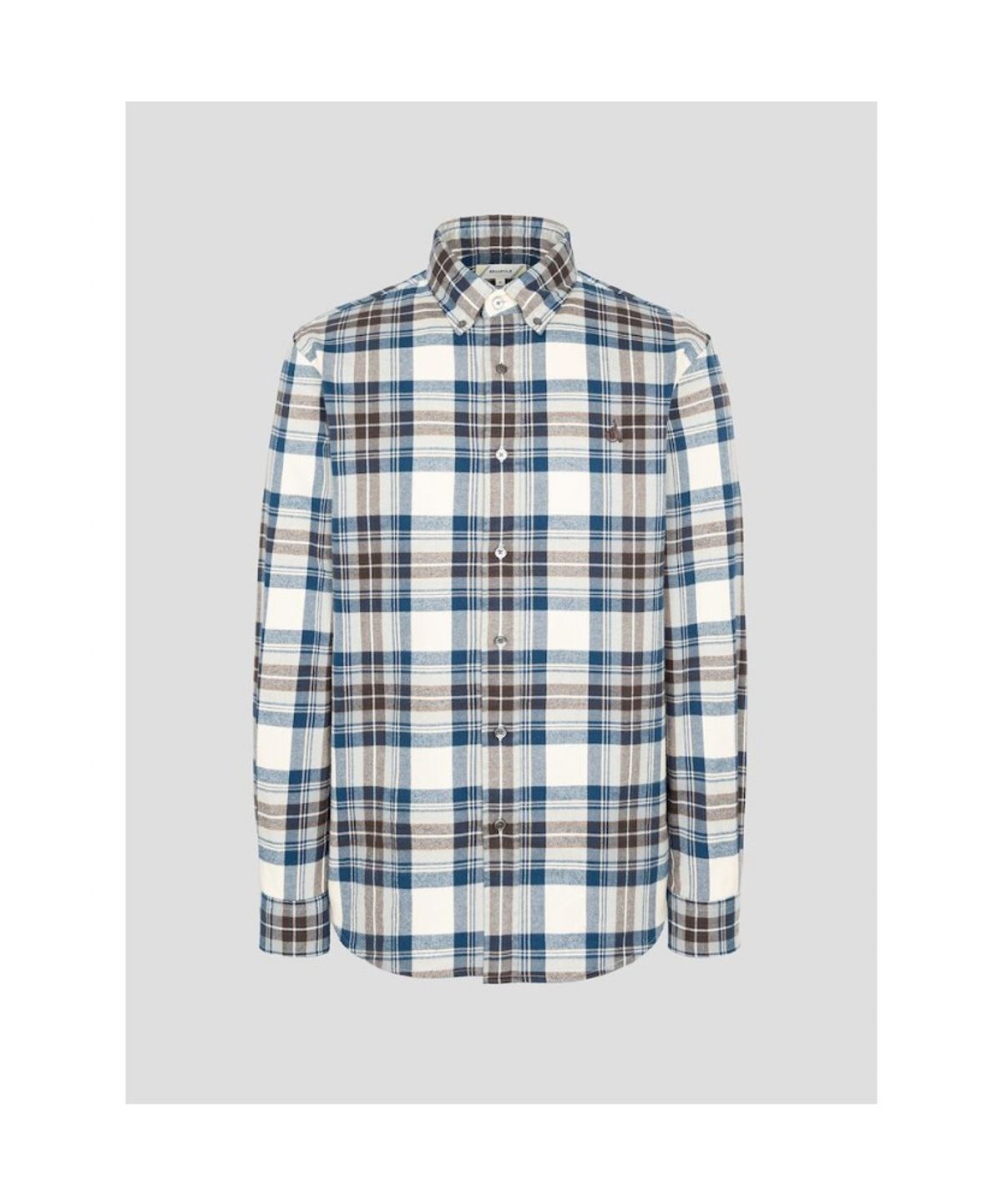 빈폴 멘(BEANPOLE MEN) 브러쉬드 빅 체크 셔츠  블루