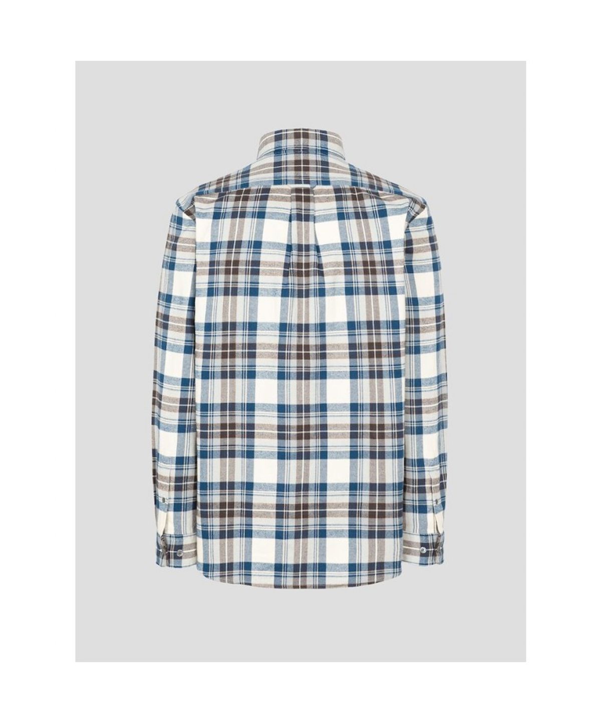 빈폴 멘(BEANPOLE MEN) 브러쉬드 빅 체크 셔츠  블루