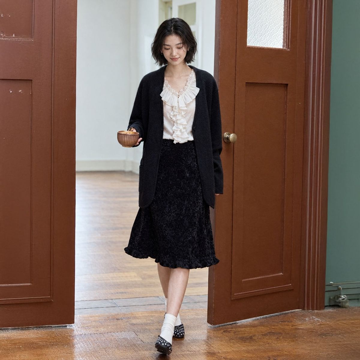랭썬(LANGSON) LS_Lazy loose black jacket