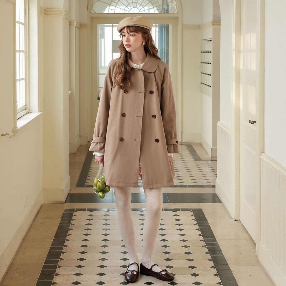 쎄무아듀(CEST MOIDEW) Cest_Double collar trench coat