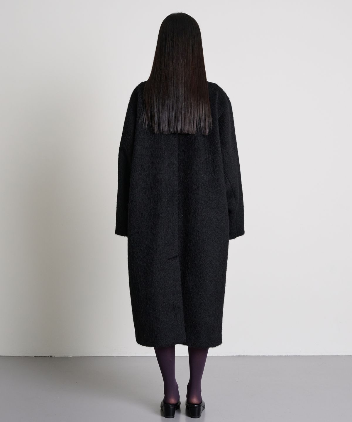더애틋(THE AÉTUT) Brushed Alpaca Wool Double Coat_Black