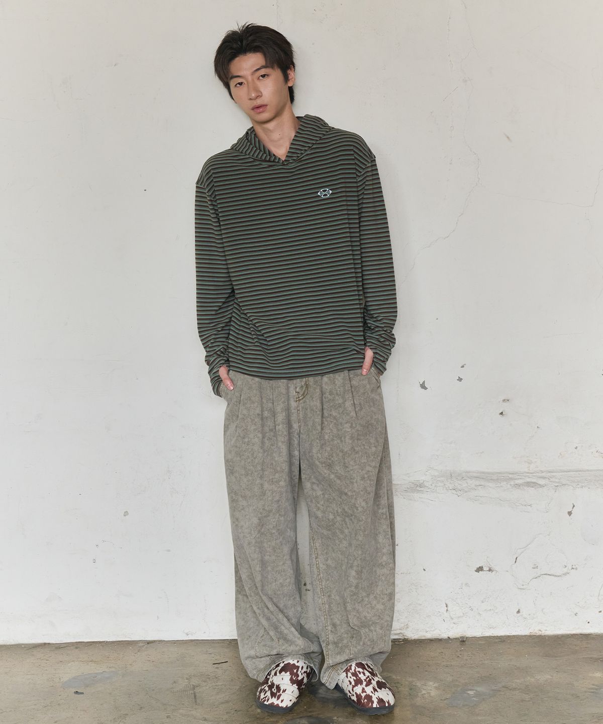 논타입(NONTYPE) PIGMENT BALLOON PANTS (KHAKI)