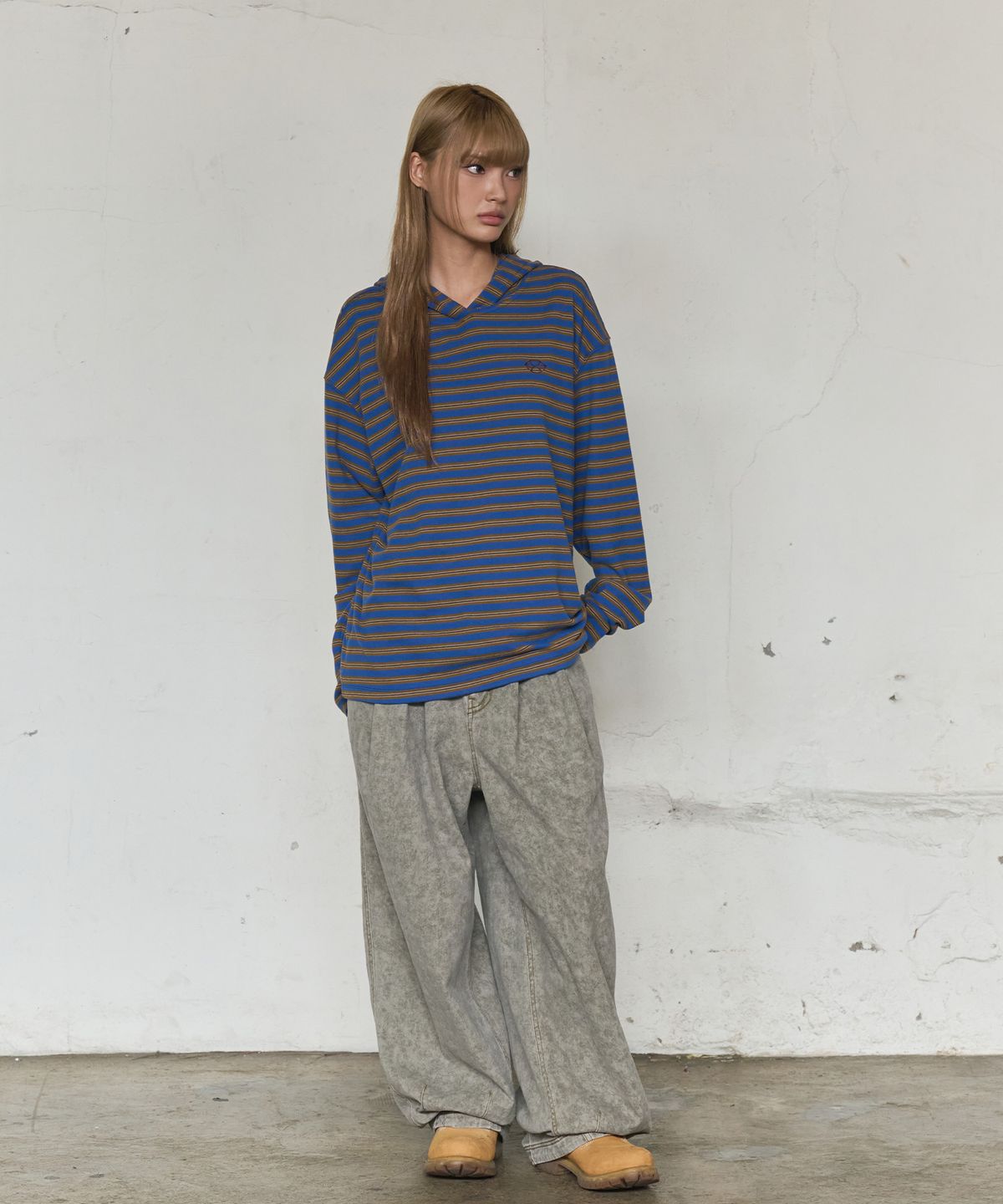 논타입(NONTYPE) PIGMENT BALLOON PANTS (KHAKI)