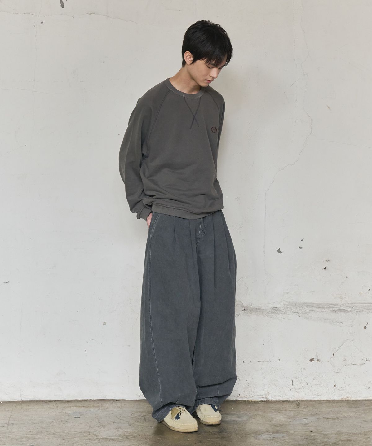 논타입(NONTYPE) PIGMENT BALLOON PANTS (BLACK)