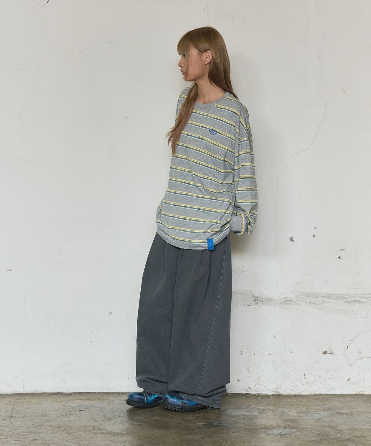 논타입(NONTYPE) PIGMENT BALLOON PANTS (BLACK)