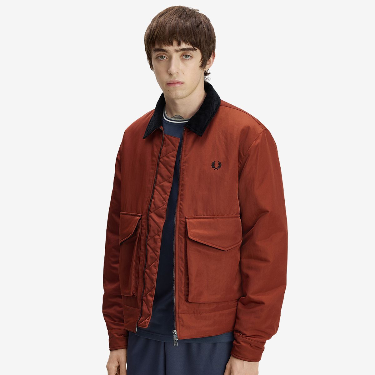 프레드페리(FRED PERRY) [Sharp] 투웨이 나일론 카반 재킷 - 브랜디 AFPM2G33316-28C