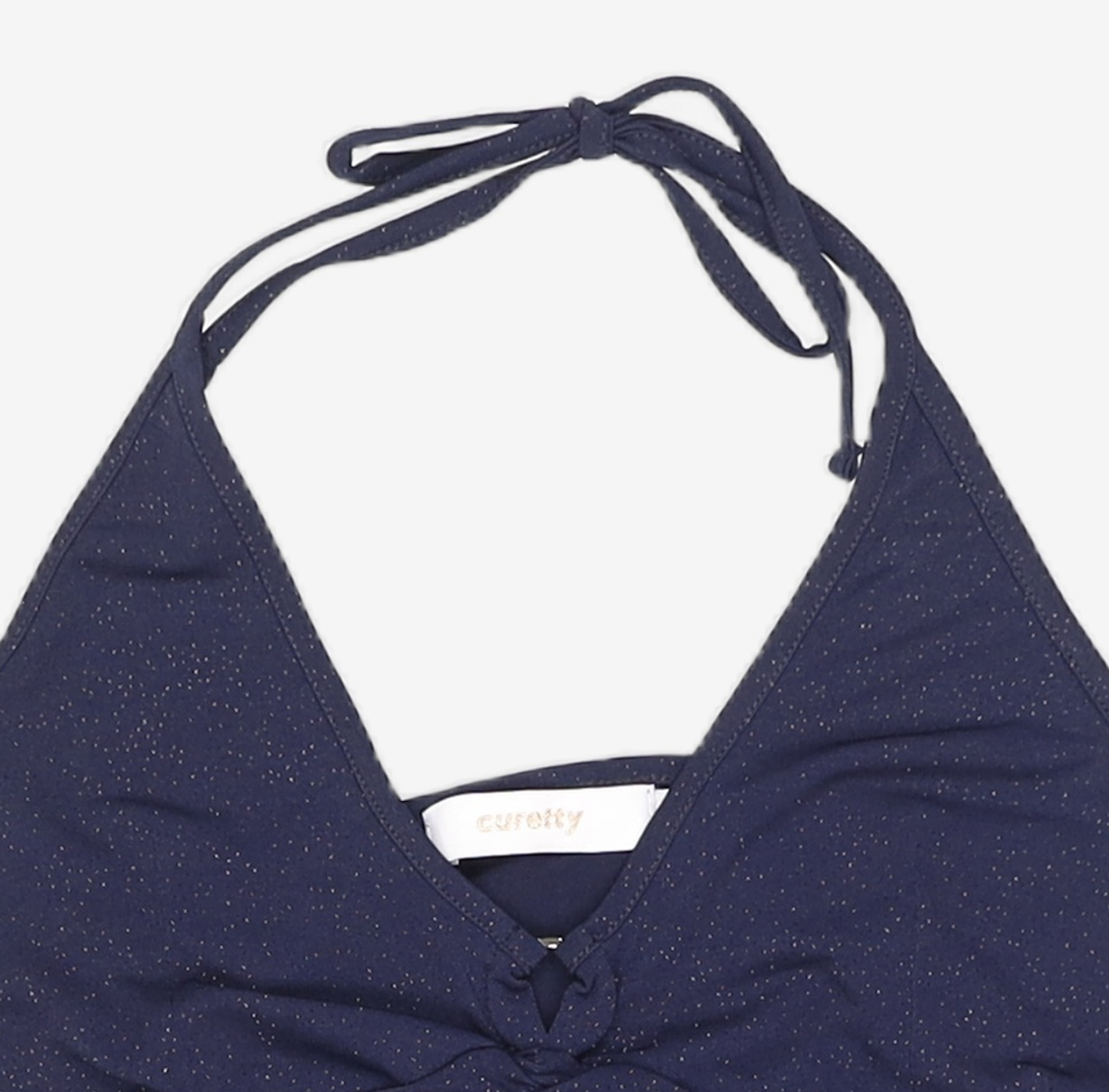 큐리티(CURETTY) C GLITTER HALTER-NECK TANK TOP S
