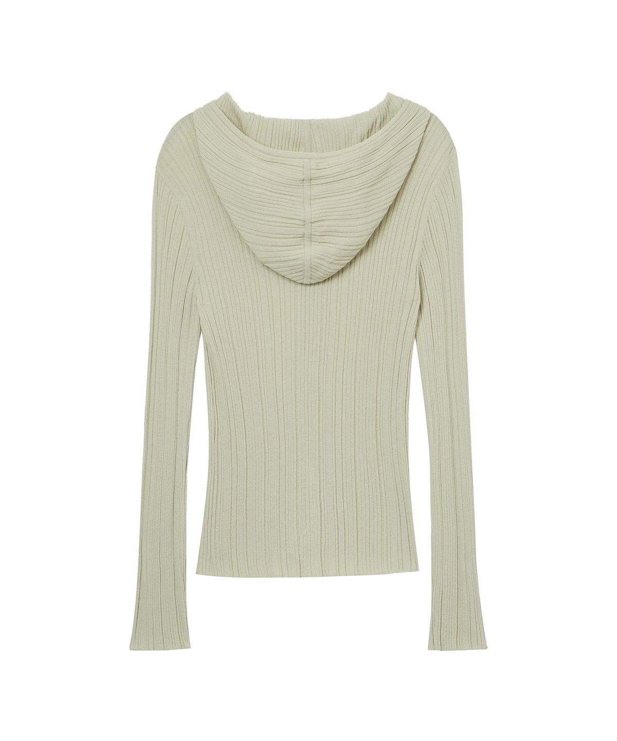 다이닛(DEINET) KNIT BUTTON HOODIE CARDIGAN IN LIGHT KHAKI