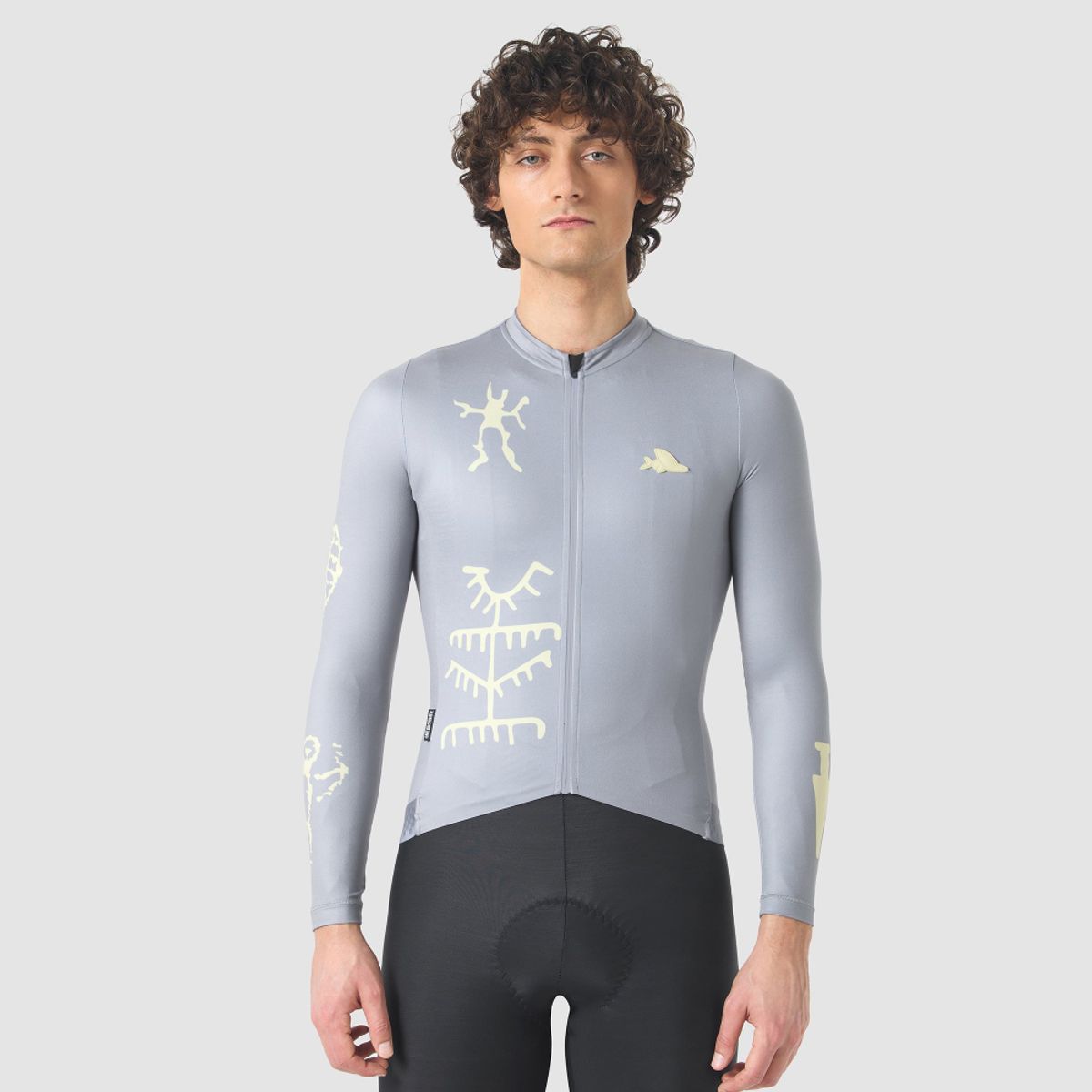 카페 드 사이클리스트(CAFE DU CYCLISTE) 콘스탄스 레이스 긴팔 져지 클리프사이드 그레이 남성
