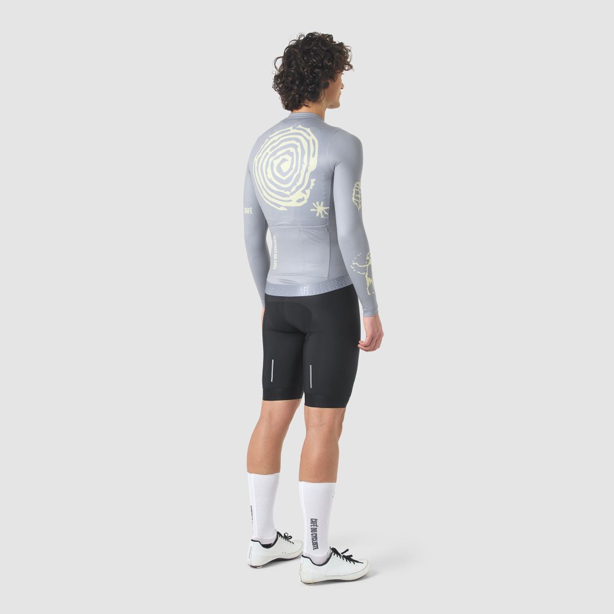 카페 드 사이클리스트(CAFE DU CYCLISTE) 콘스탄스 레이스 긴팔 져지 클리프사이드 그레이 남성