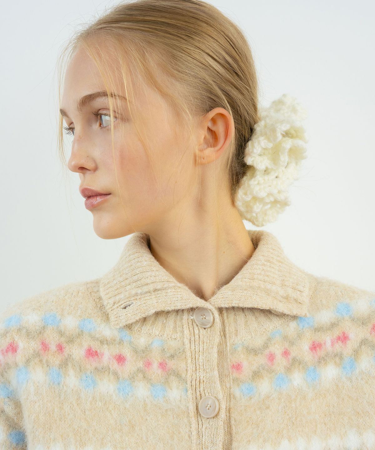 시눈(SINOON) Handmade Scrunch (Ivory)