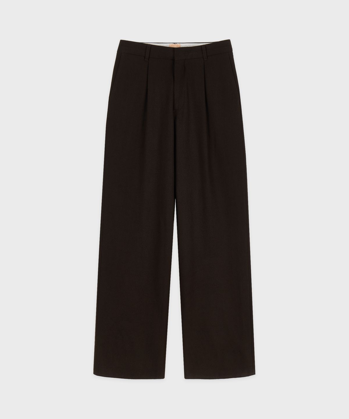 시눈(SINOON) Relax Wide Slacks (Brown)