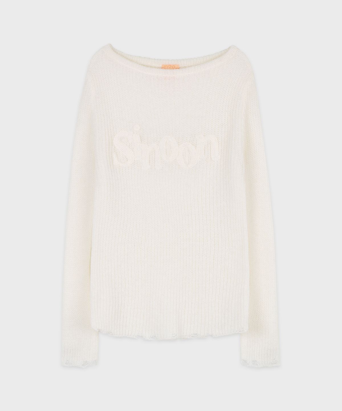 시눈(SINOON) Sinoon Logo Sheer Knit (Ivory)