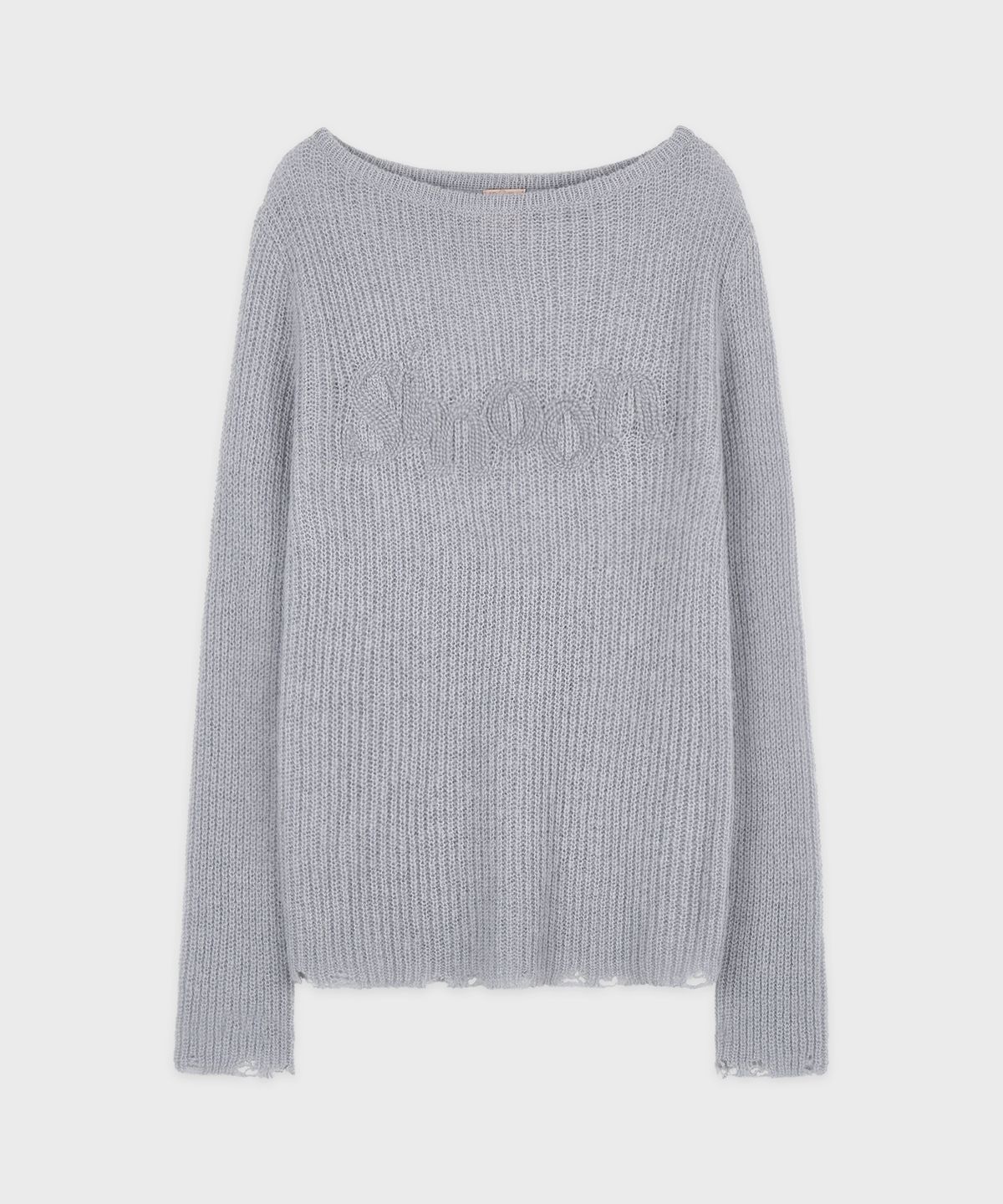 시눈(SINOON) Sinoon Logo Sheer Knit (Greyish Blue)
