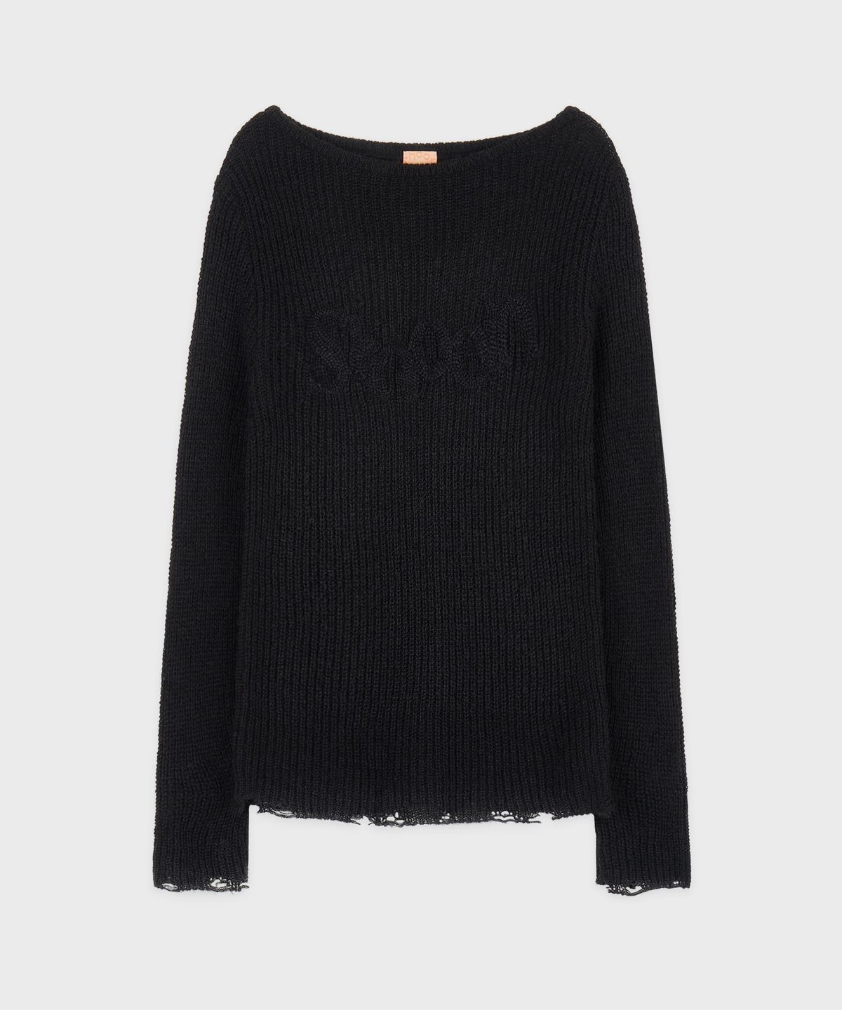 시눈(SINOON) Sinoon Logo Sheer Knit (Black)