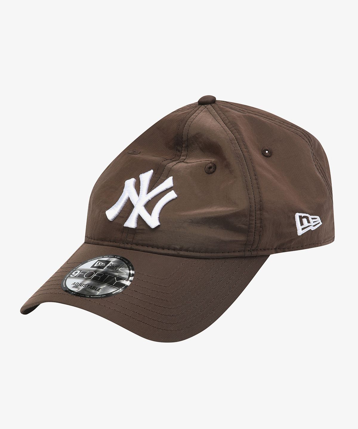 뉴에라(NEW ERA) MLB 뉴욕 양키스 메탈 나일론 시리즈 언스트럭쳐 볼캡 브라운 15411766