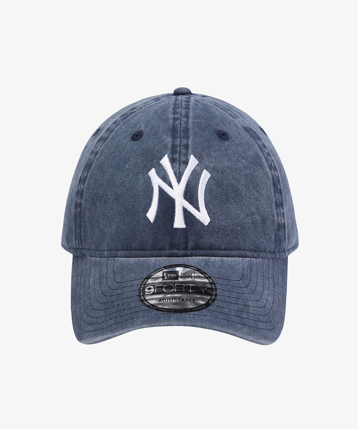 뉴에라(NEW ERA) MLB 뉴욕 양키스 피그먼트 워싱 시리즈 언스트럭쳐 볼캡 네이비/화이트 15411745