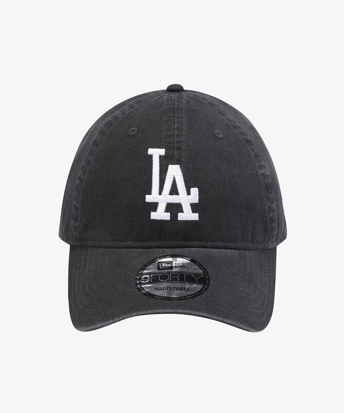 뉴에라(NEW ERA) MLB LA 다저스 피그먼트 워싱 언스트럭쳐 볼캡 블랙/화이트 15411746