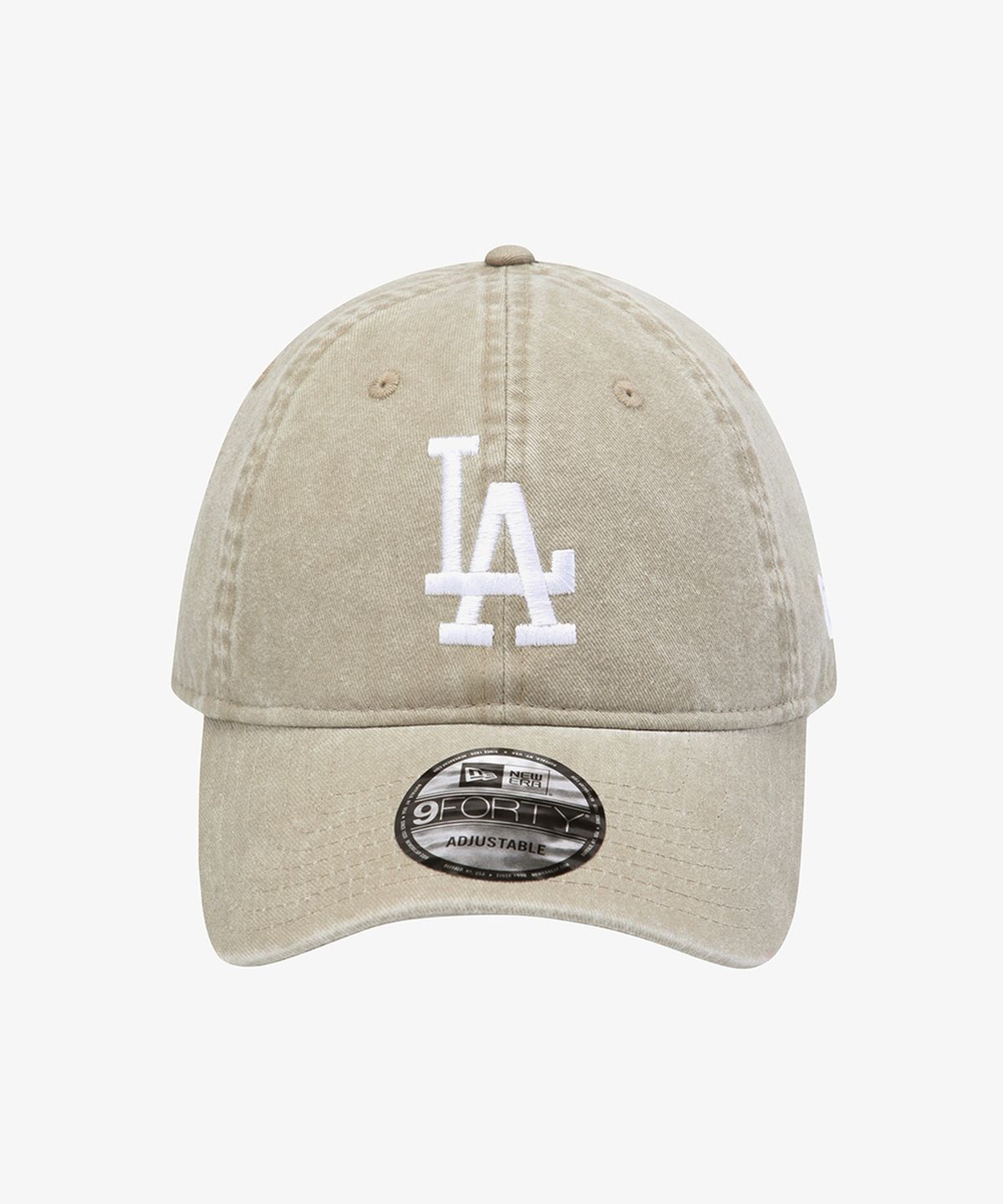 뉴에라(NEW ERA) MLB LA 다저스 피그먼트 워싱 시리즈 언스트럭쳐 볼캡 베이지/화이트 15411747