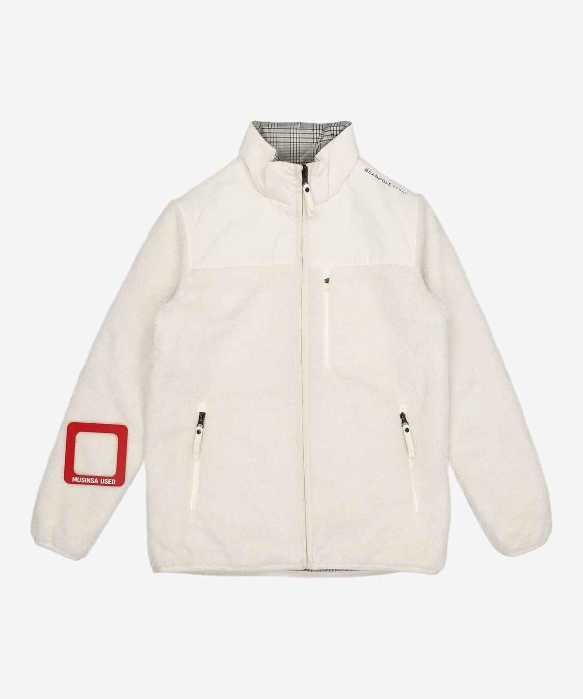 빈폴 스포츠(BEANPOLE SPORT) [올라운더] Unisex 아이보리 리버시블 보아 플리스 재킷 BO9939D120 90