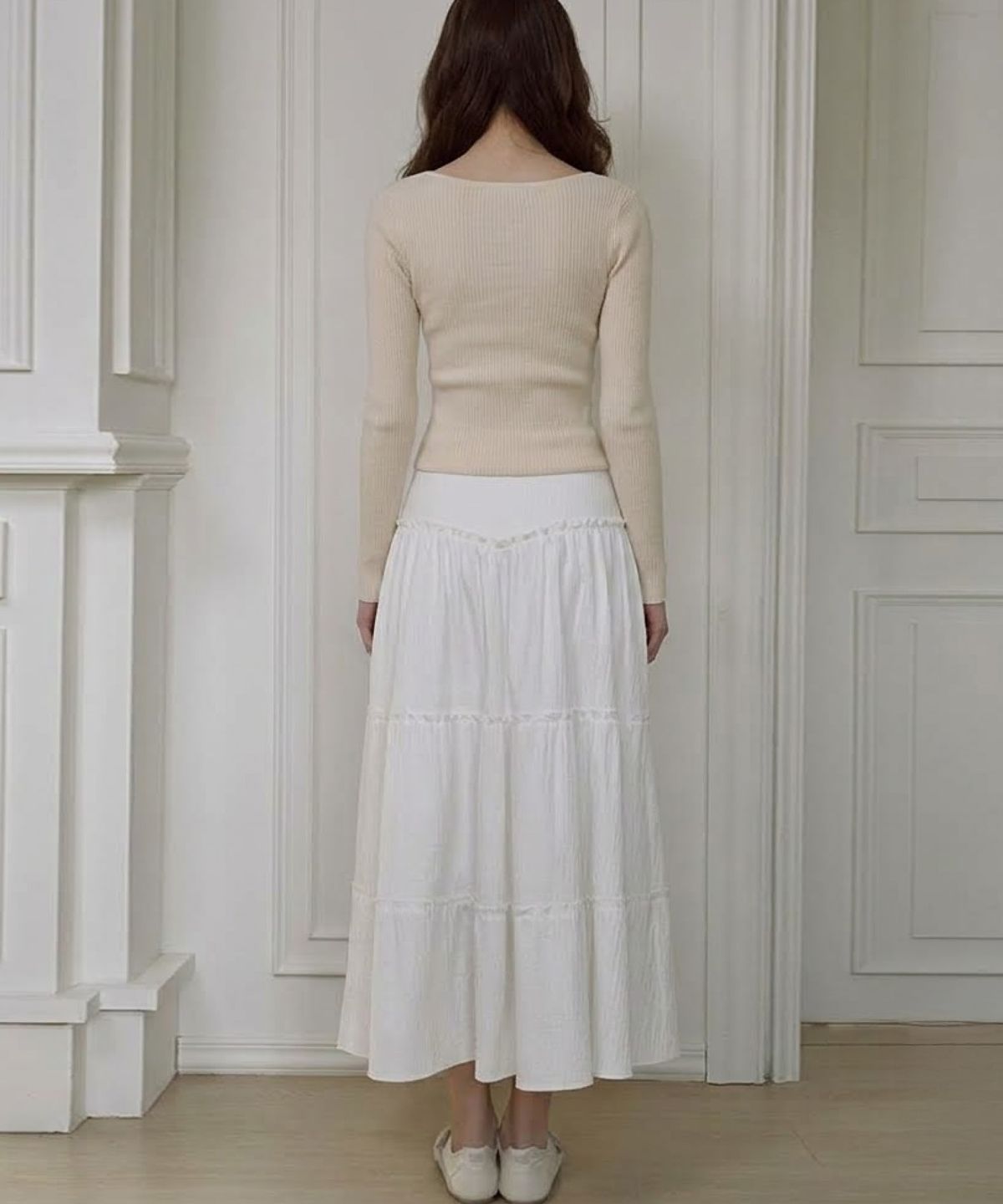 라츠유(LOTSYOU) LOTSYOU_Ella Skirt White