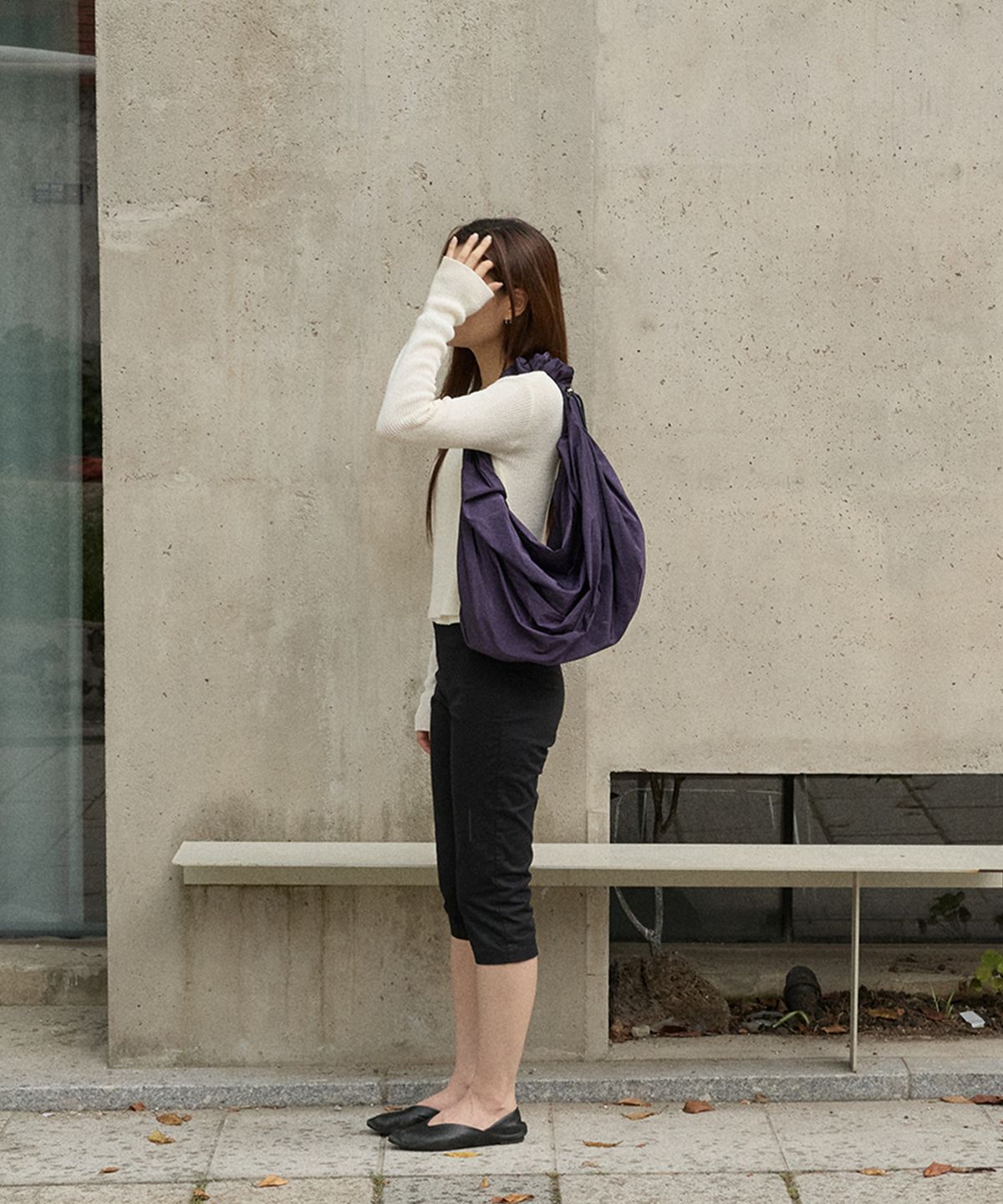 아코크(ACOC) Glossy Mid Tangle Twist Bag_Purple