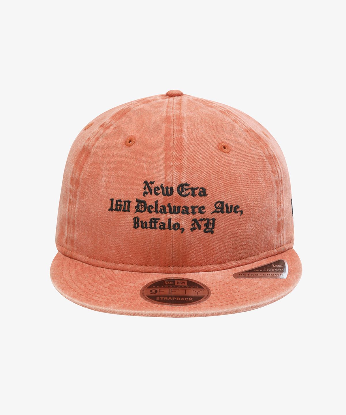 뉴에라(NEW ERA) 뉴에라 피그먼트 워싱 올드 잉글리시 레트로 크라운 스트랩백 더스티 오렌지 15411738