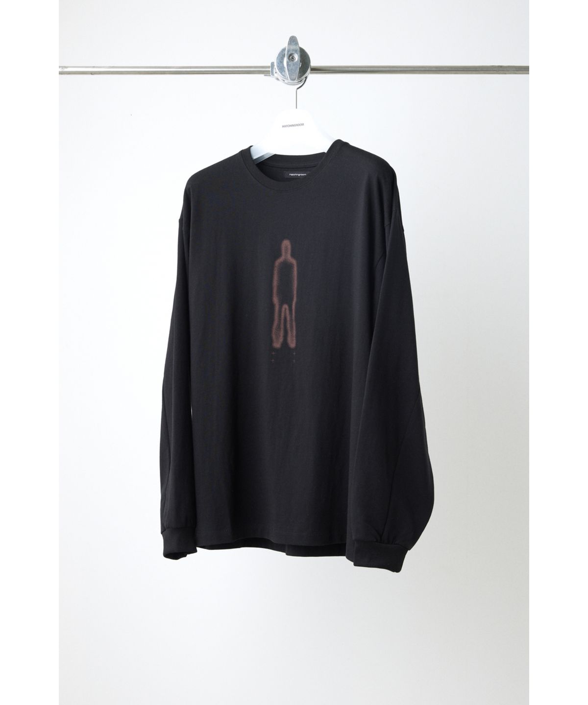 해칭룸(HATCHINGROOM) Red Ghost Tee Black