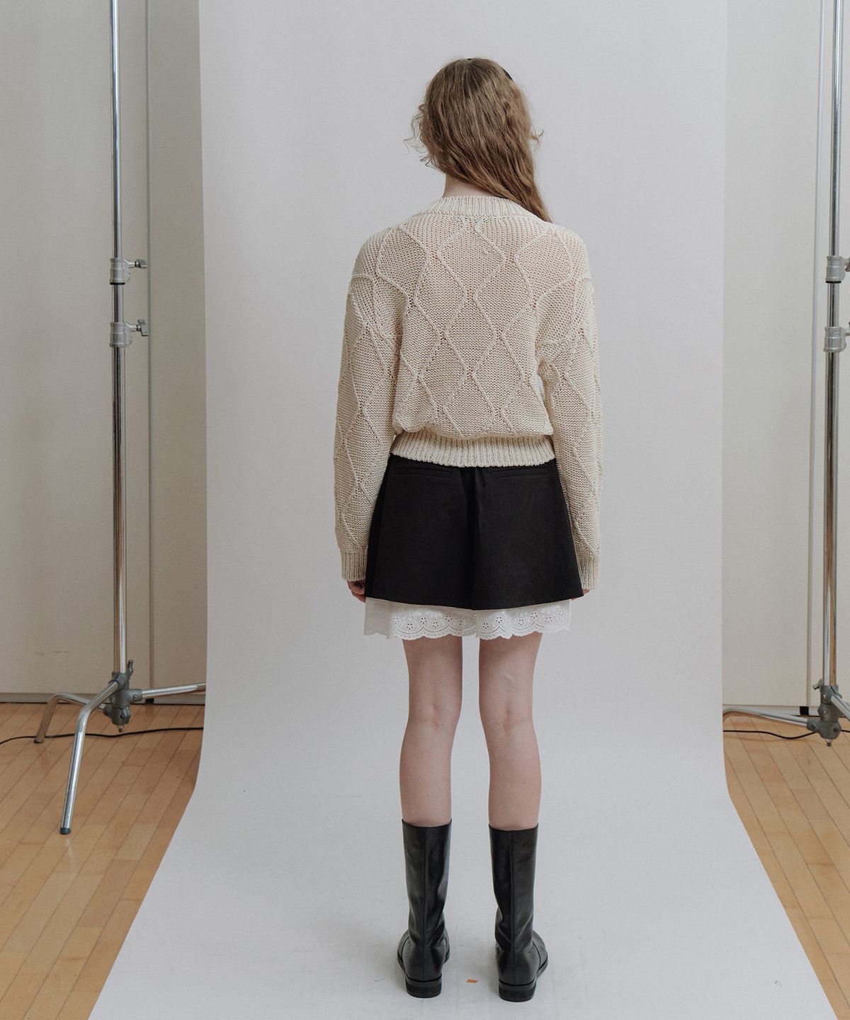 에핑글러(EPINGLER) ARGYLE KNIT - IVORY