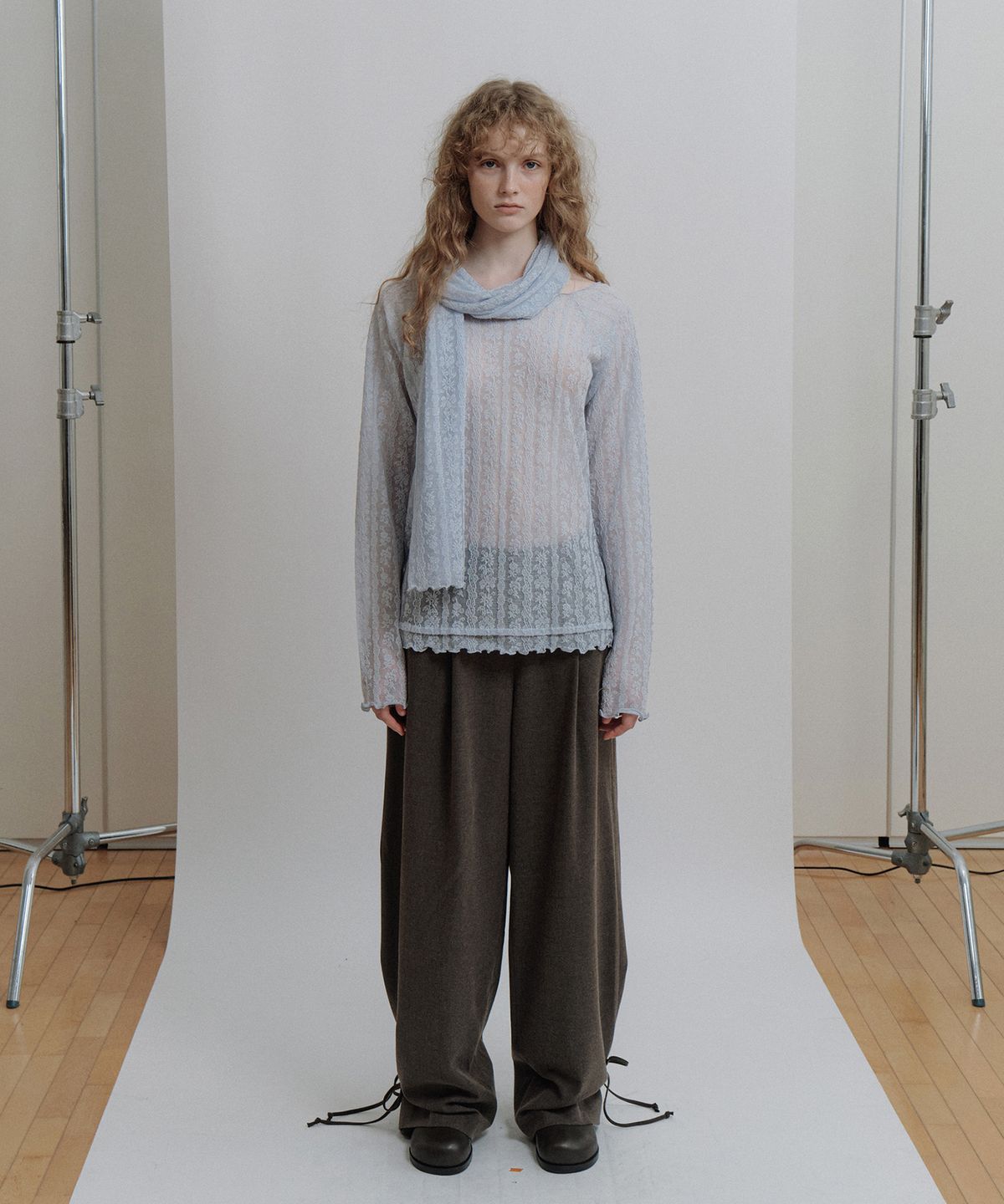 에핑글러(EPINGLER) RIBBON PANTS - MOCHA BROWN