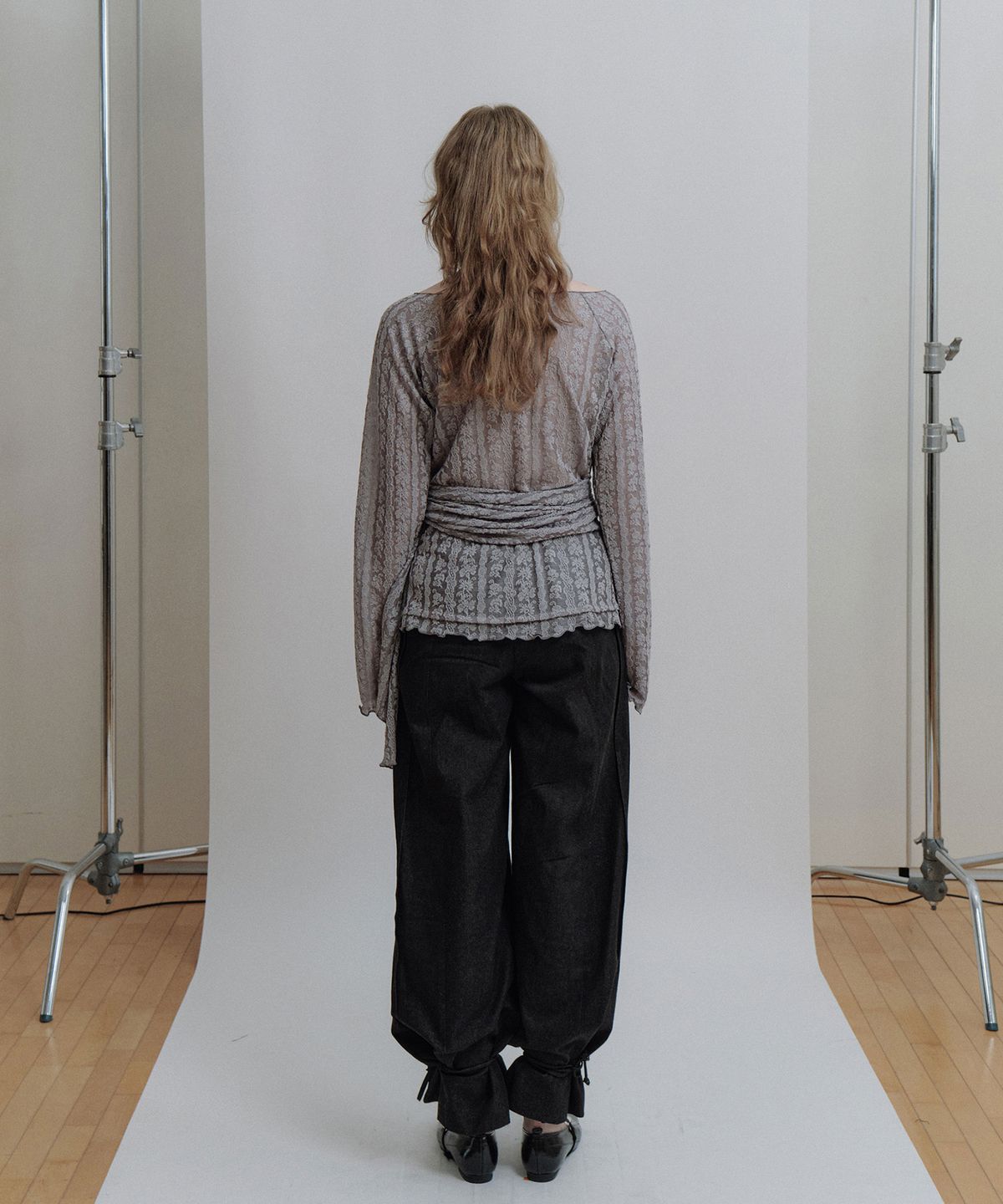 에핑글러(EPINGLER) RIBBON PANTS - BLACK