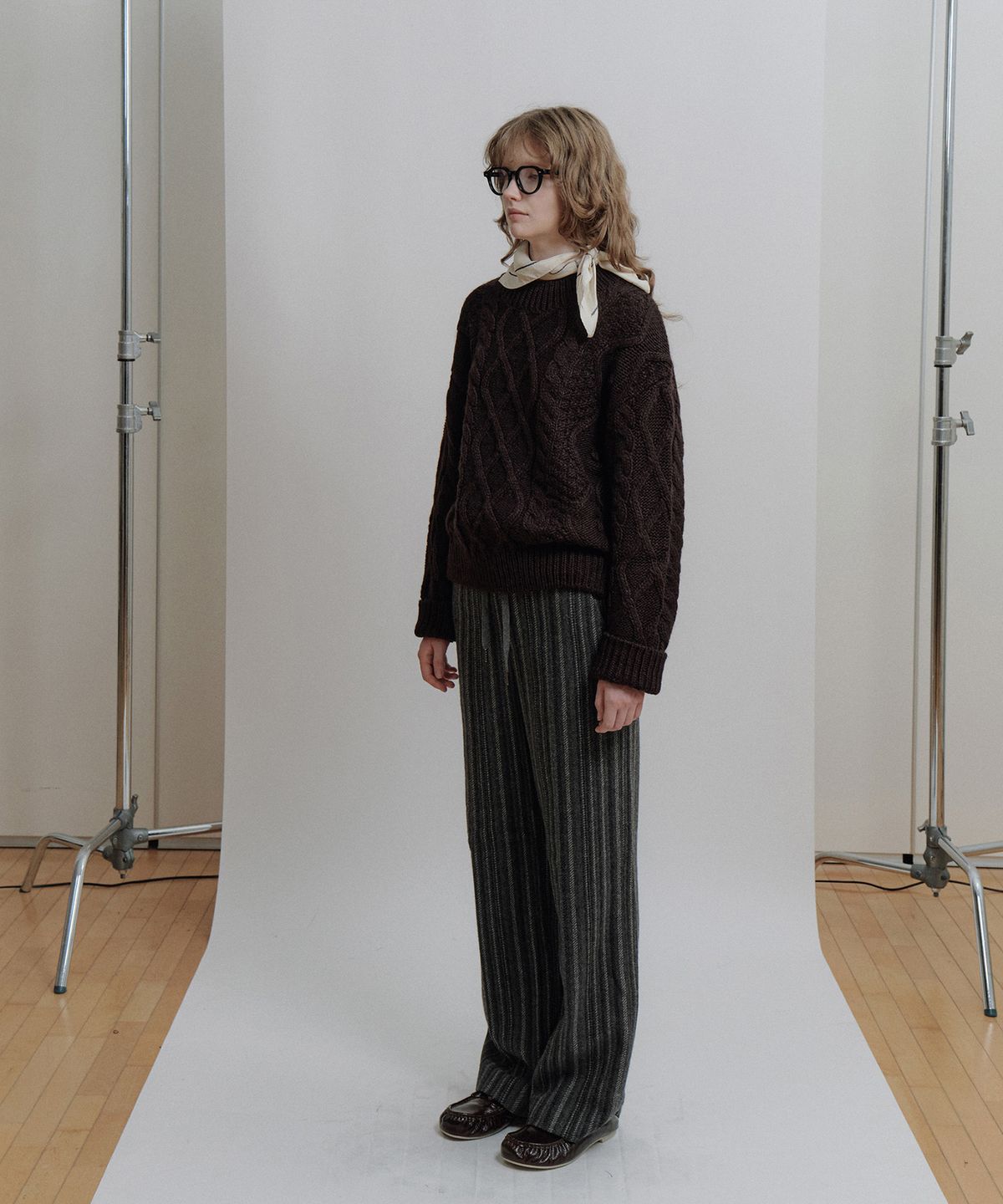 에핑글러(EPINGLER) STRIPE WOOL PT - CHARCOAL