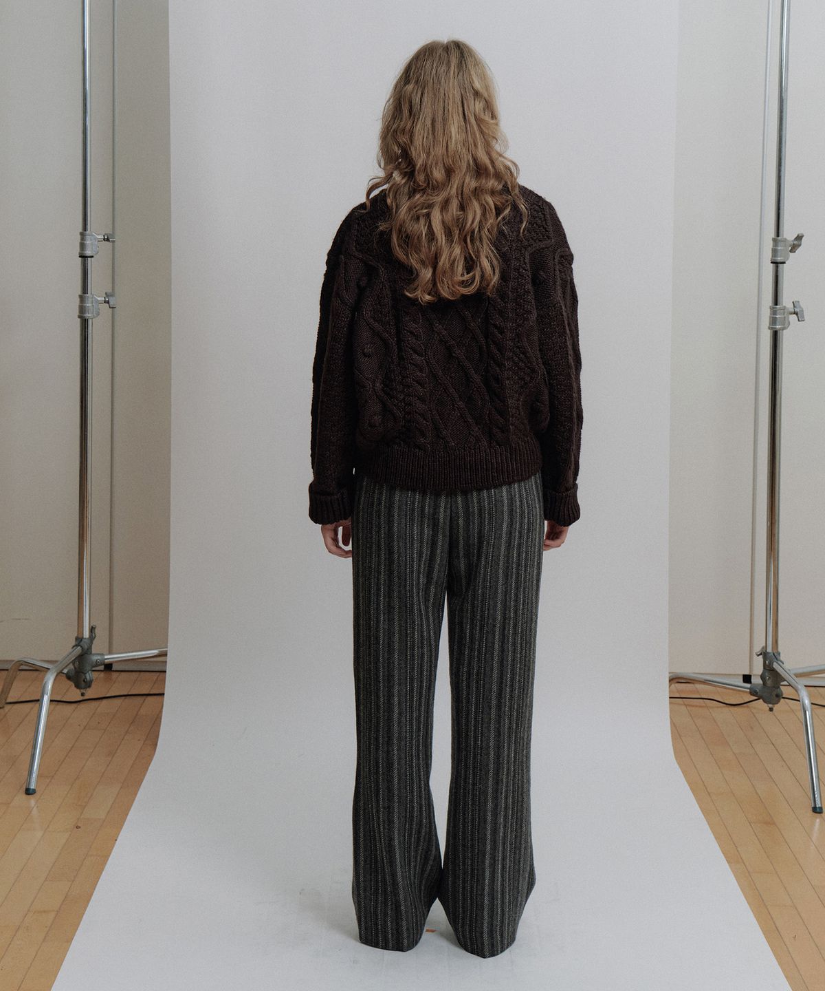 에핑글러(EPINGLER) STRIPE WOOL PT - CHARCOAL