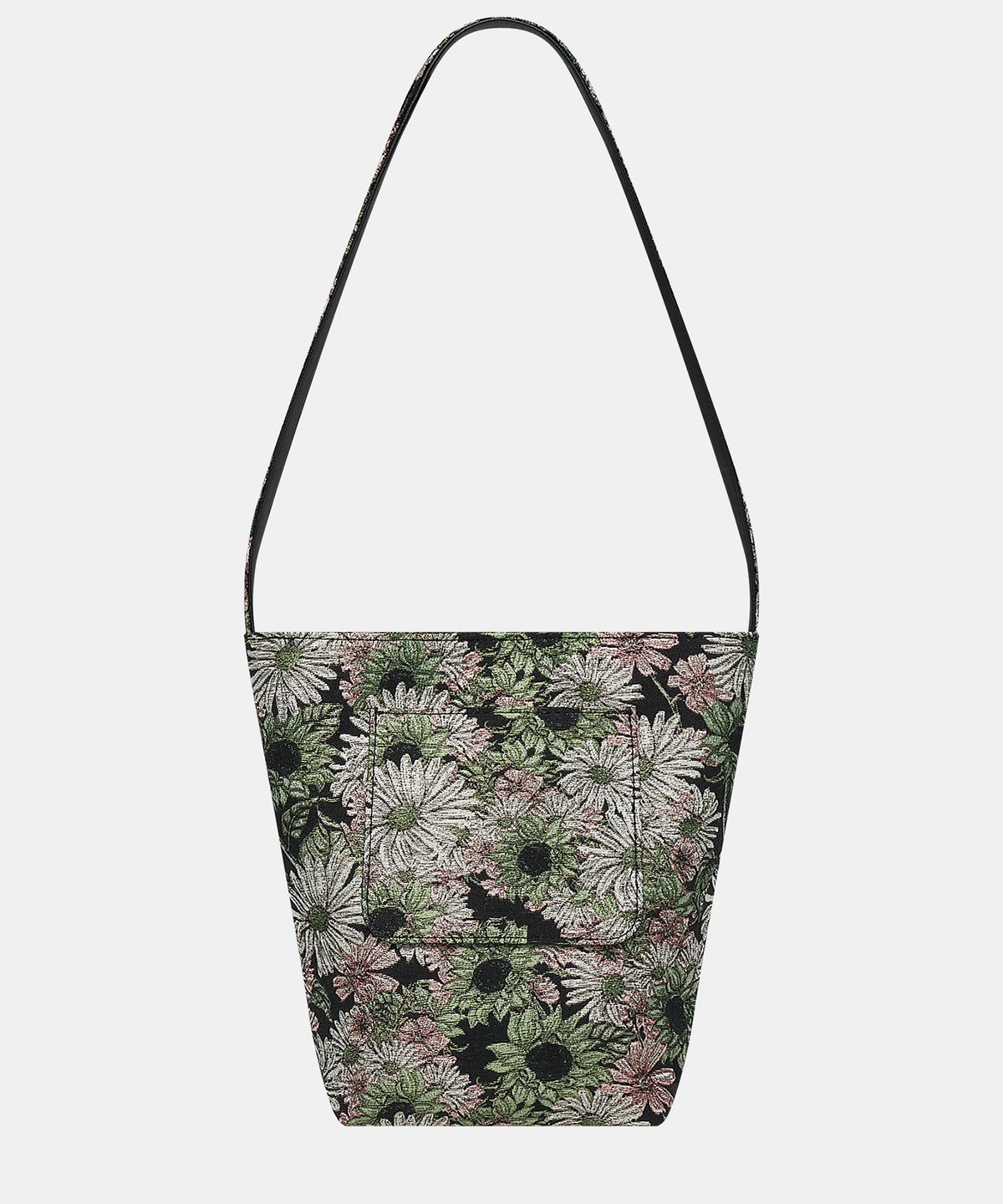 에핑글러(EPINGLER) FLOWER JACQUARD BASKET TOTE BAG - BLACK