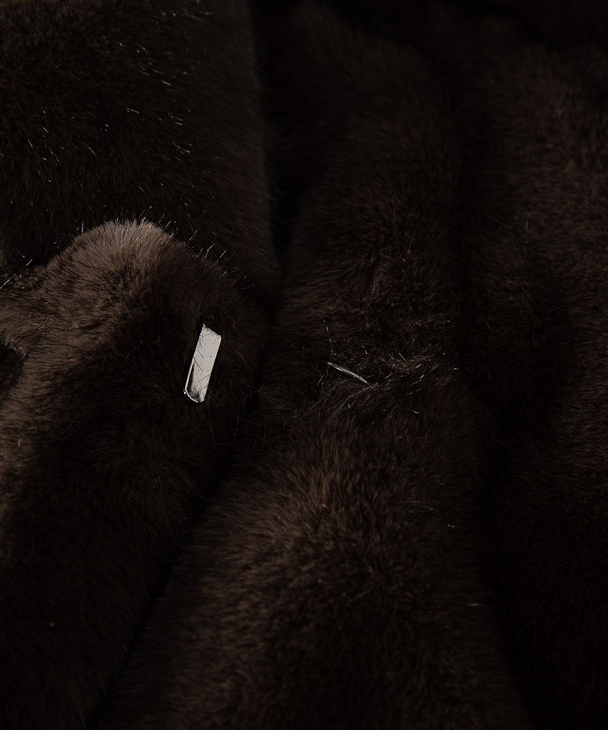 루시르주(LUCIR ZU) Relaxed Faux Mink Fur Jacket (Brown)