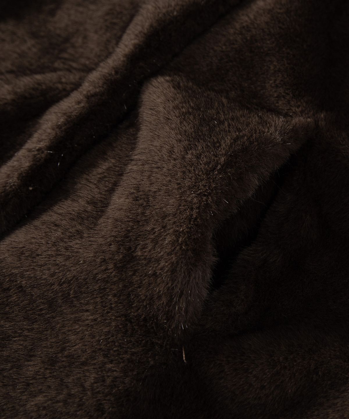 루시르주(LUCIR ZU) Relaxed Faux Mink Fur Jacket (Brown)