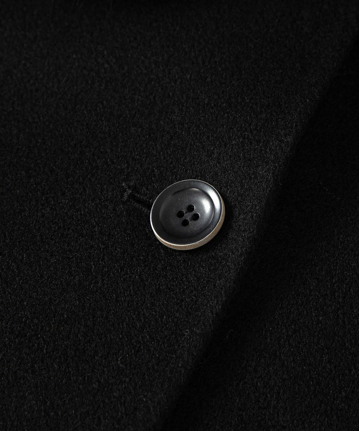 루시르주(LUCIR ZU) Handmade Detachable Fur Collar Maxi Wool Coat (Black)