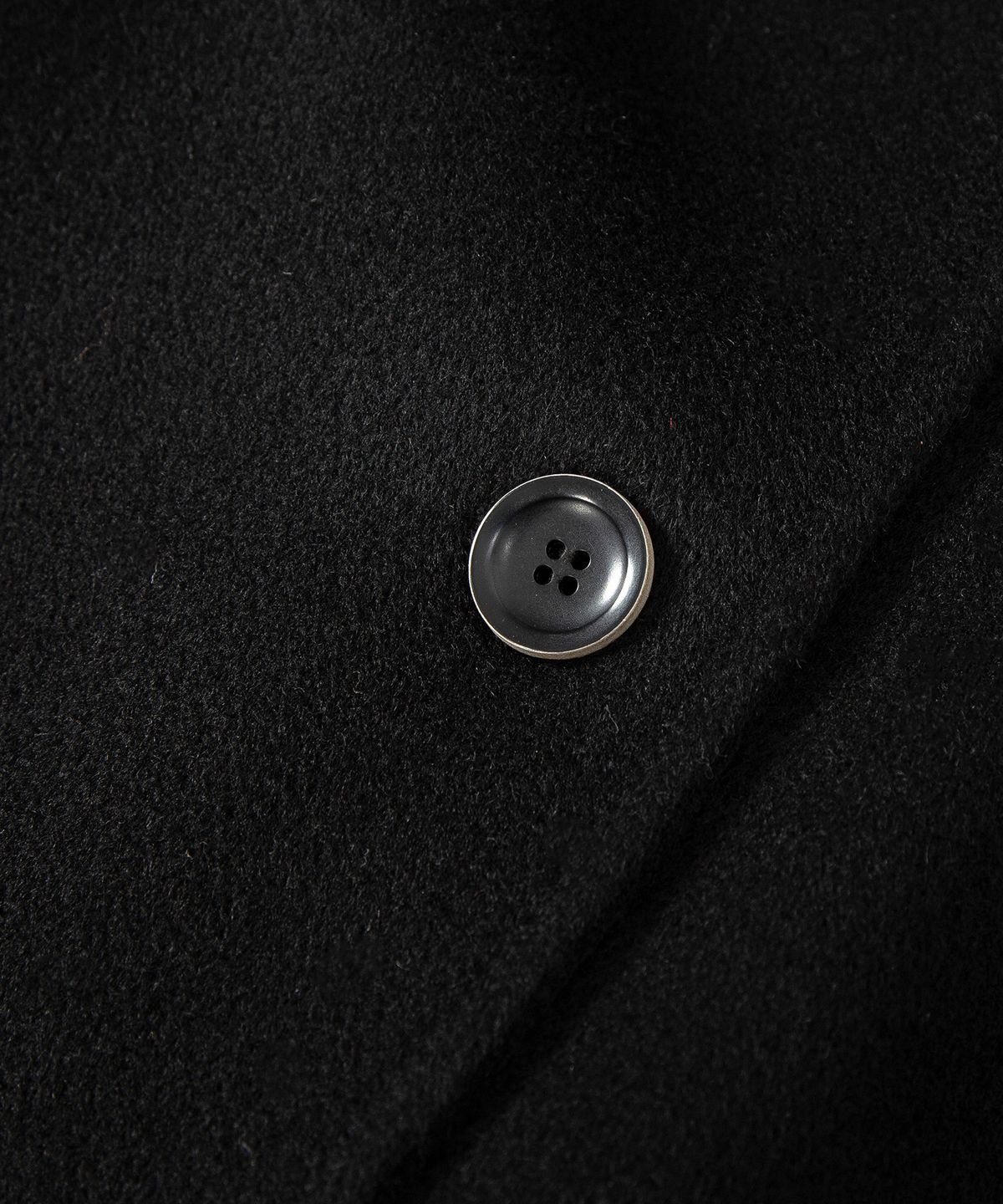 루시르주(LUCIR ZU) Handmade Detachable Fur Collar Maxi Wool Coat (Black)