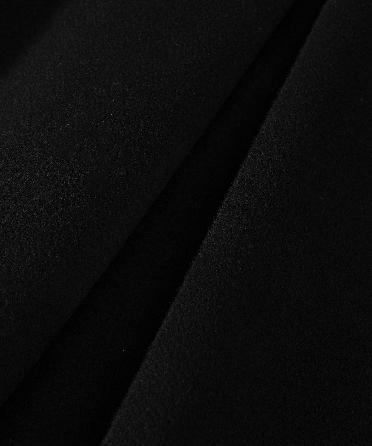 루시르주(LUCIR ZU) Handmade Detachable Fur Collar Maxi Wool Coat (Black)