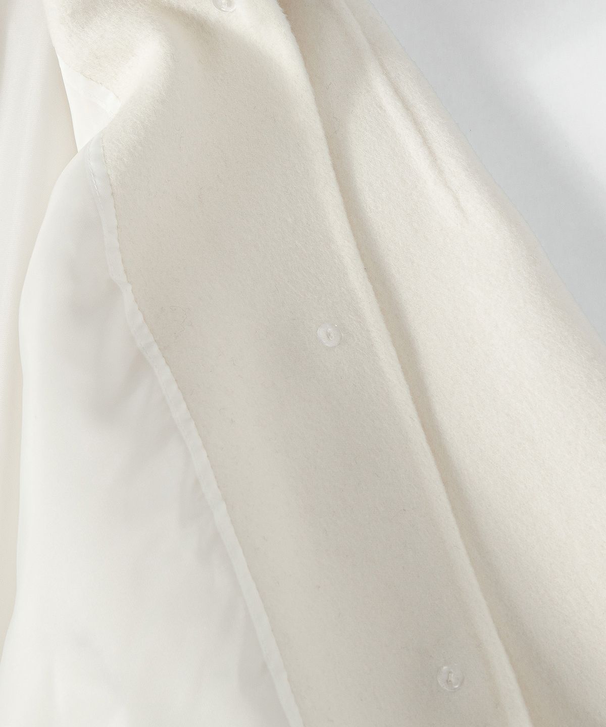루시르주(LUCIR ZU) Handmade Detachable Fur Collar Maxi Wool Coat (Ivory)