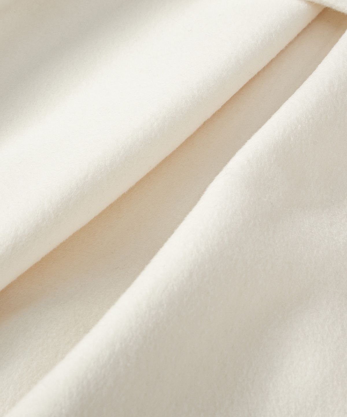 루시르주(LUCIR ZU) Handmade Detachable Fur Collar Maxi Wool Coat (Ivory)