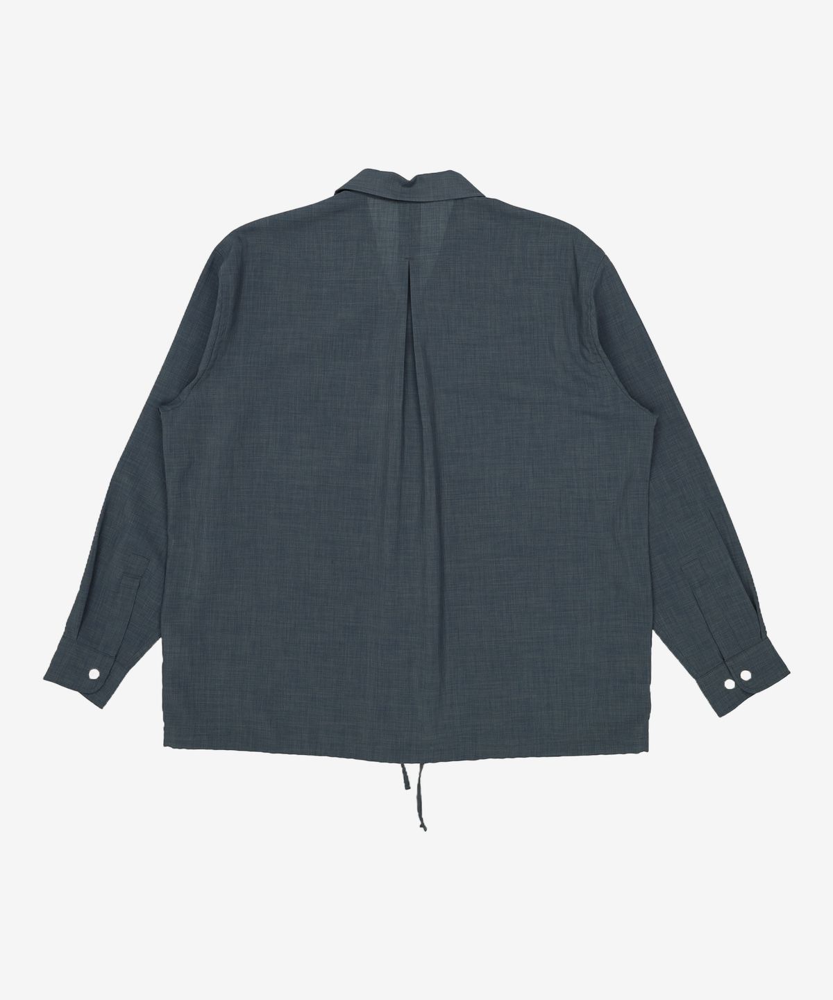 프리즘웍스(FRIZMWORKS) OPEN COLLAR STRING SHIRT _ DARK GREEN XL