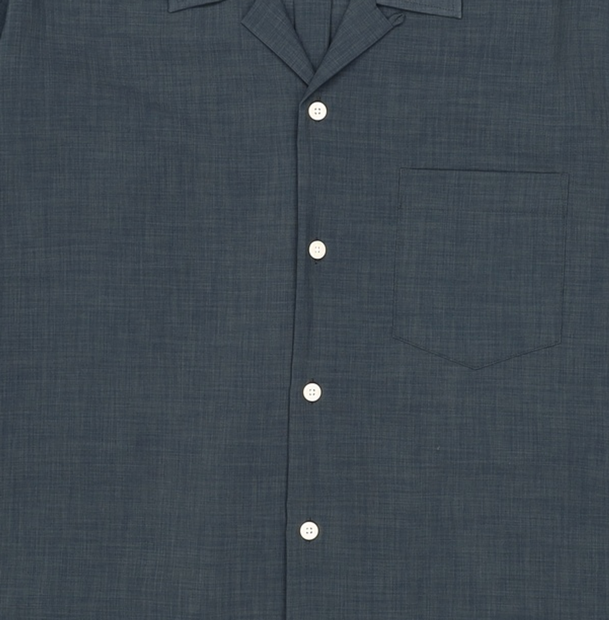 프리즘웍스(FRIZMWORKS) OPEN COLLAR STRING SHIRT _ DARK GREEN XL