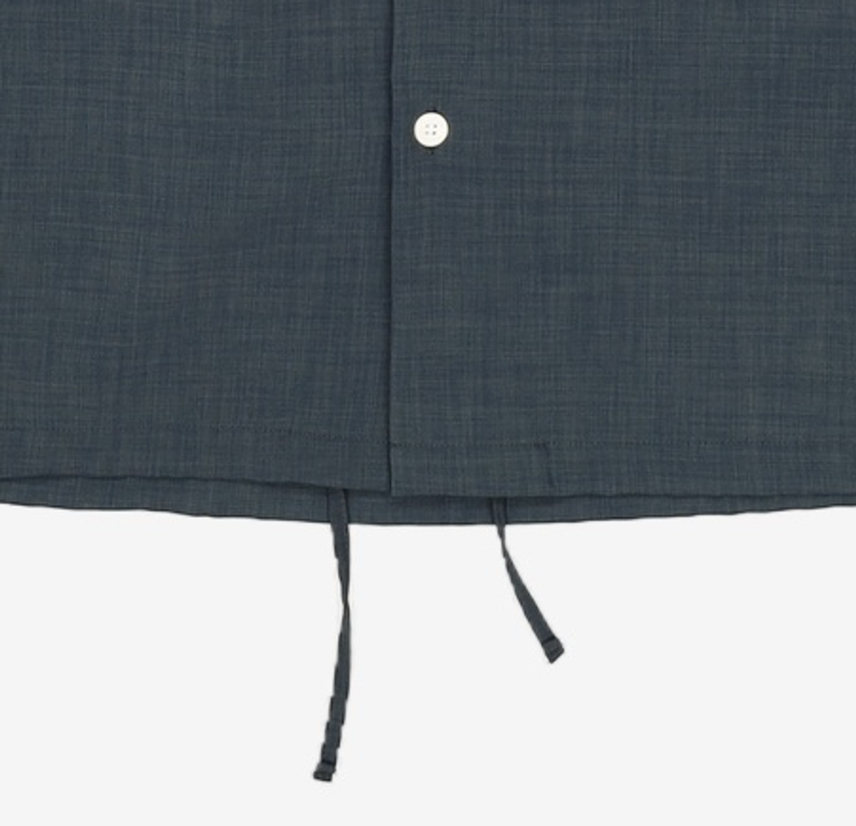 프리즘웍스(FRIZMWORKS) OPEN COLLAR STRING SHIRT _ DARK GREEN XL